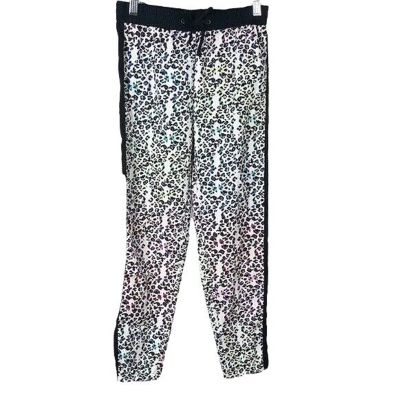 2/$15 Jessica Simpson Animal Print Joggers Multicolor Large Drawstring Pants - Picture 1 of 6